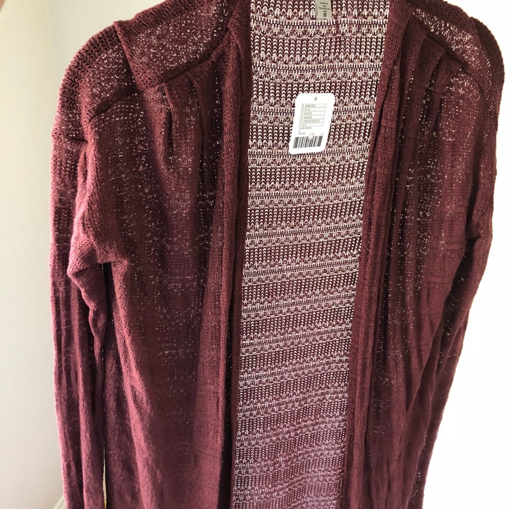 Urban Outfitters Maroon Long Sweater